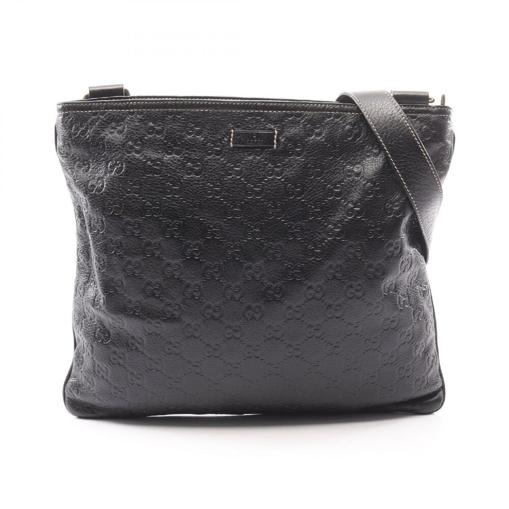 Gucci Guccissima Beige Leather Shoulder Bag